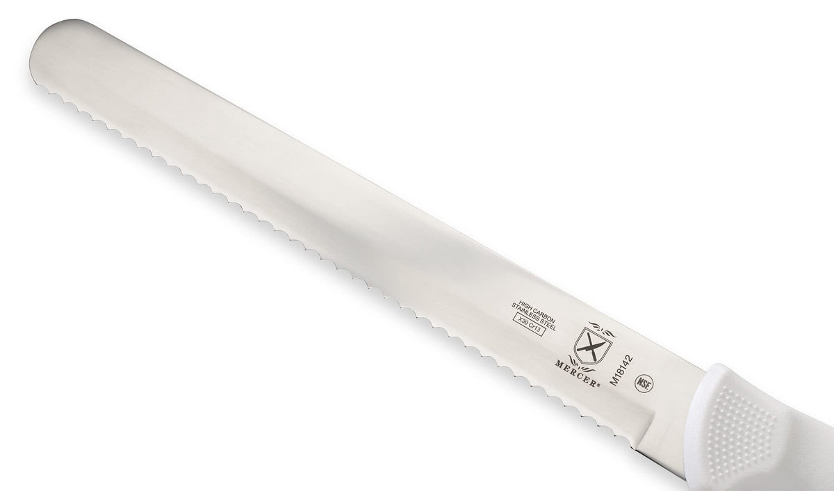 Mercer Culinary 10" / White / Wavy Edge Slicer Knife 10 Inch Boning Knives