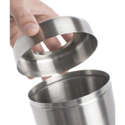 Countertop Trash Can Brushed Stainless Steel - 4 5/8"Dia x 5 3/4"H by HUBERT – Stainless Steel, Model MWCT5