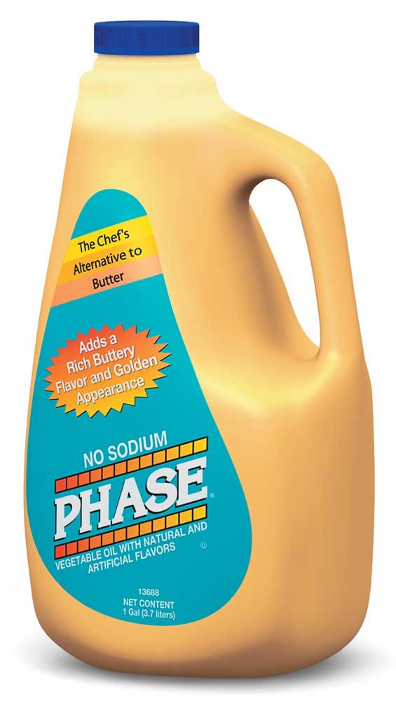 Phase No Sodium Liquid Oil by Ventura Foods – 128.0 Fl Oz (Pack of 3), Pack of 3, Model 13688