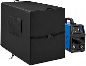 Welding Machine Cover for Lincoln Electric Easy MIG 140 2009-2009, Custom Size Oxford Fabric Cover with Buckle Strap, Drawstring Hem and Pocket