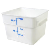 11.4ltr/12 QT (292 mm x 279 mm x 210 mm) Square Food Container by Thunder Group – Plastic, red