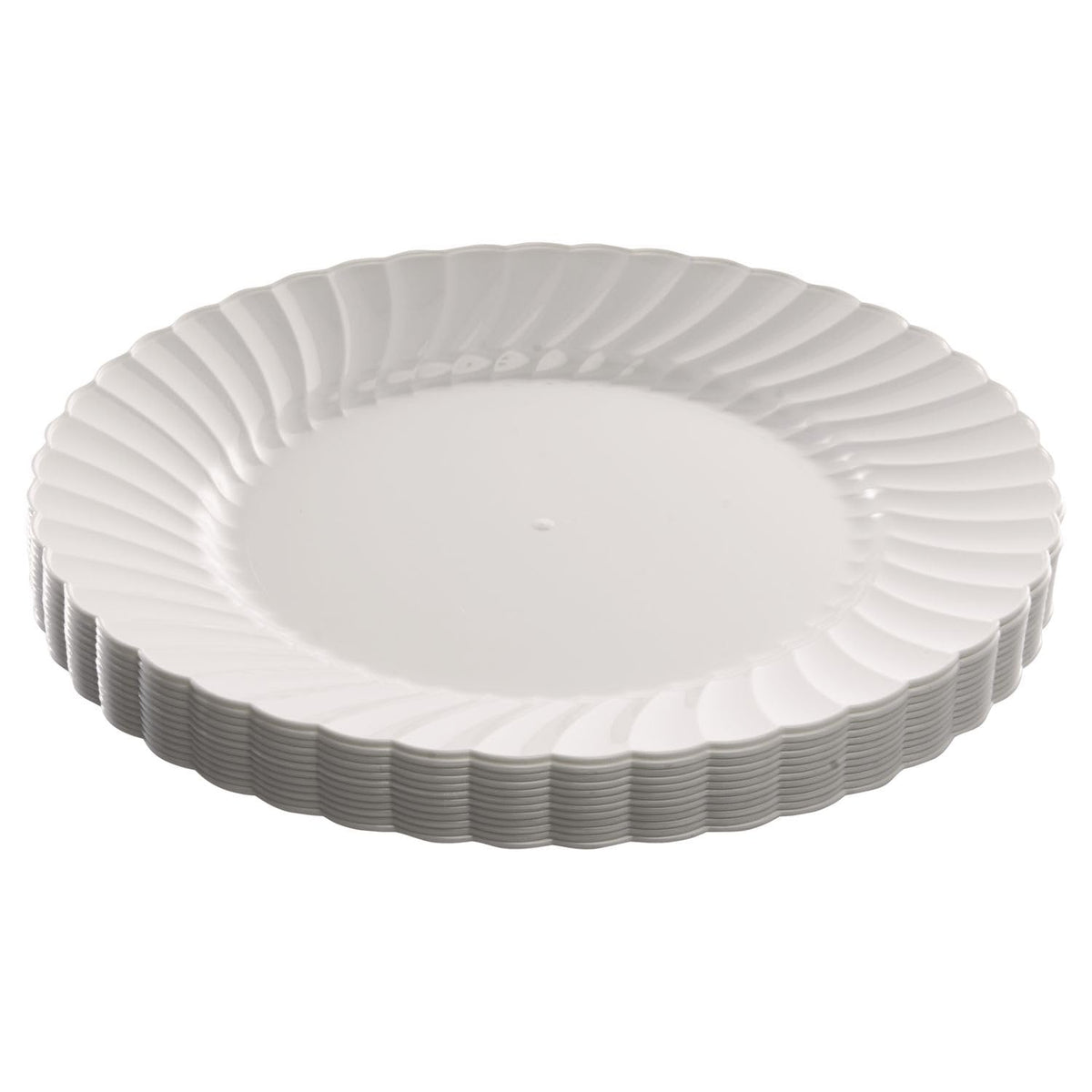 Classicware Plastic Dinnerware by WNA – Plastic, White, Pack of 180, Model WNARSCW91512W