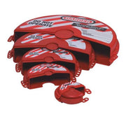 Master Lock For 1" - 3" Valve Handle Diameters / Red / 1-3 in. valve diameter Devices