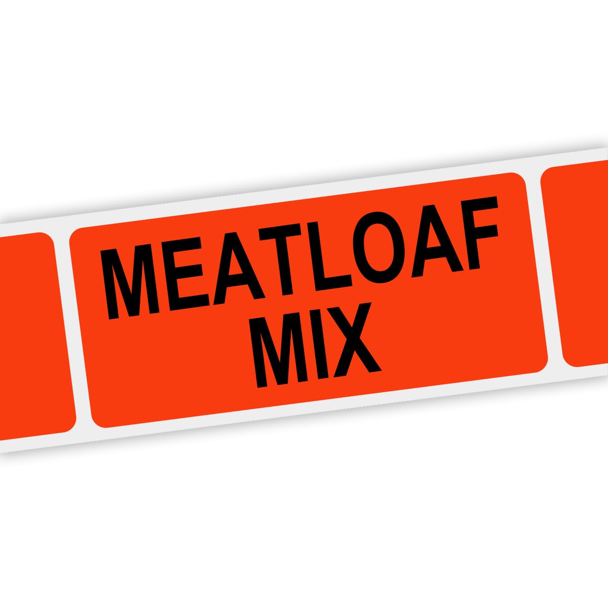 Specialty Printing Meat Loaf Mix Grabber Label Dayglo Red with Black Print by Phipps Label – 1.375 x 3/4 inches, Paper, Dayglo Red With Black Print, Pack of 1000, Model 80394