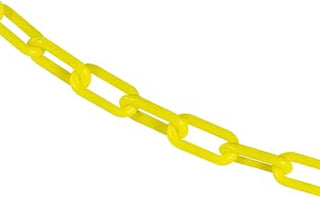 Mr. Chain Plastic Barrier Chain, Yellow, 25 ft Length (30002-25)