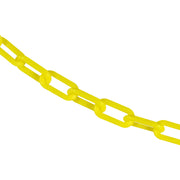 Plastic Barrier Chain by Mr. Chain – 1.5 IN, High Density Polyethylene with UV Inhibitors, YELLOW, Model 30002-25