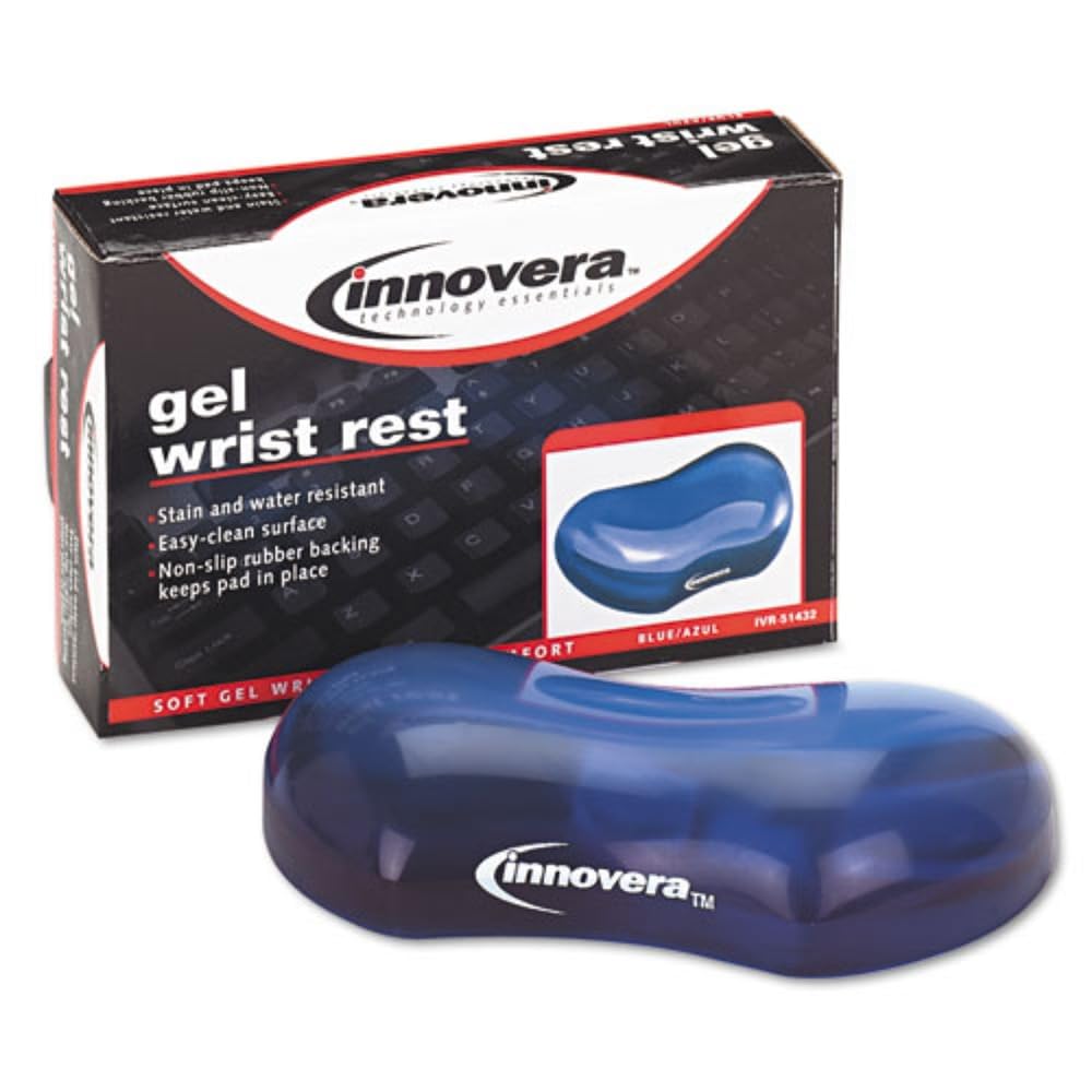 Rest,Wrist SUPPT,Gel,BE by Innovera – Medium, Gel, Blue, Model 51432