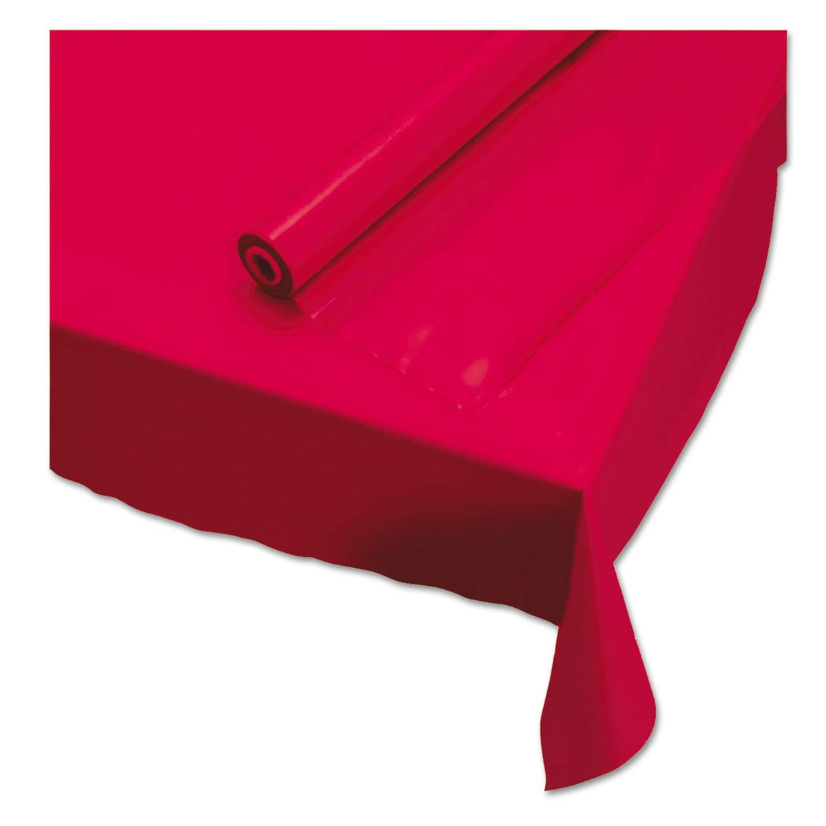 Hoffmaster Red / 1200" x 40" (Rectangular) / Classic Tablecovers