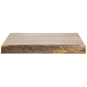 Display Riser Wood Look - 20" L x 12" W x 2" H by HUBERT – Plastic, Brown, Model H0175-ROUGHHEWN