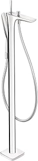 hansgrohe Avantgarde PuraVida 1-Handle 5-inch Wide Wall-Mounted Freestanding Bathtub Faucet with Handshower in Chrome, , 15473001