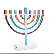 Emanuel Hanukkah Menorah, Classic Design, Large Multi Color