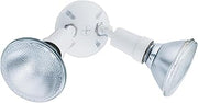 Lithonia Lighting Adjustable Twin Par Flood Light Holder, 120V, White