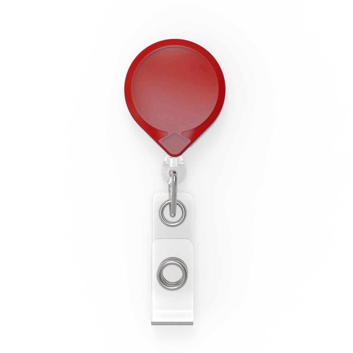 Mini-BAK Retractable Badge Holder with 36" Nylon Cord by KEY-BAK – 1-1/4, nylon Nylon, Red, Model 0069-005