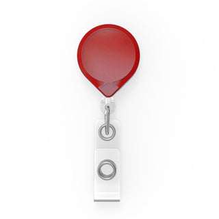 Mini-BAK Retractable Badge Holder with 36" Nylon Cord by KEY-BAK – 1-1/4, nylon Nylon, Red, Model 0069-005