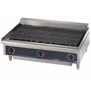 Star Mfg Counter Electric 36" Char-Broiler by Star-Max – Stainless Steel, Metallic, Model 5136CF
