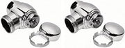 H-700-A 1" Screwdriver Control Stop without Cap for Use with Sloan Royal Flushometers, Includes 1" Vandal Resistant Cap & Adjustable Tailpiece, Chrome Plate Finish, 0388000 (Pack of 2)
