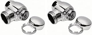 H-700-A 1" Screwdriver Control Stop without Cap for Use with Sloan Royal Flushometers, Includes 1" Vandal Resistant Cap & Adjustable Tailpiece, Chrome Plate Finish, 0388000 (Pack of 2)