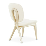Brand Camellia Field Caramel Vanity Chair by Michael Amini – 27"D x 21"W x 38"H, Solid; Manufactured Wood, Caramel, Model N9090244-134