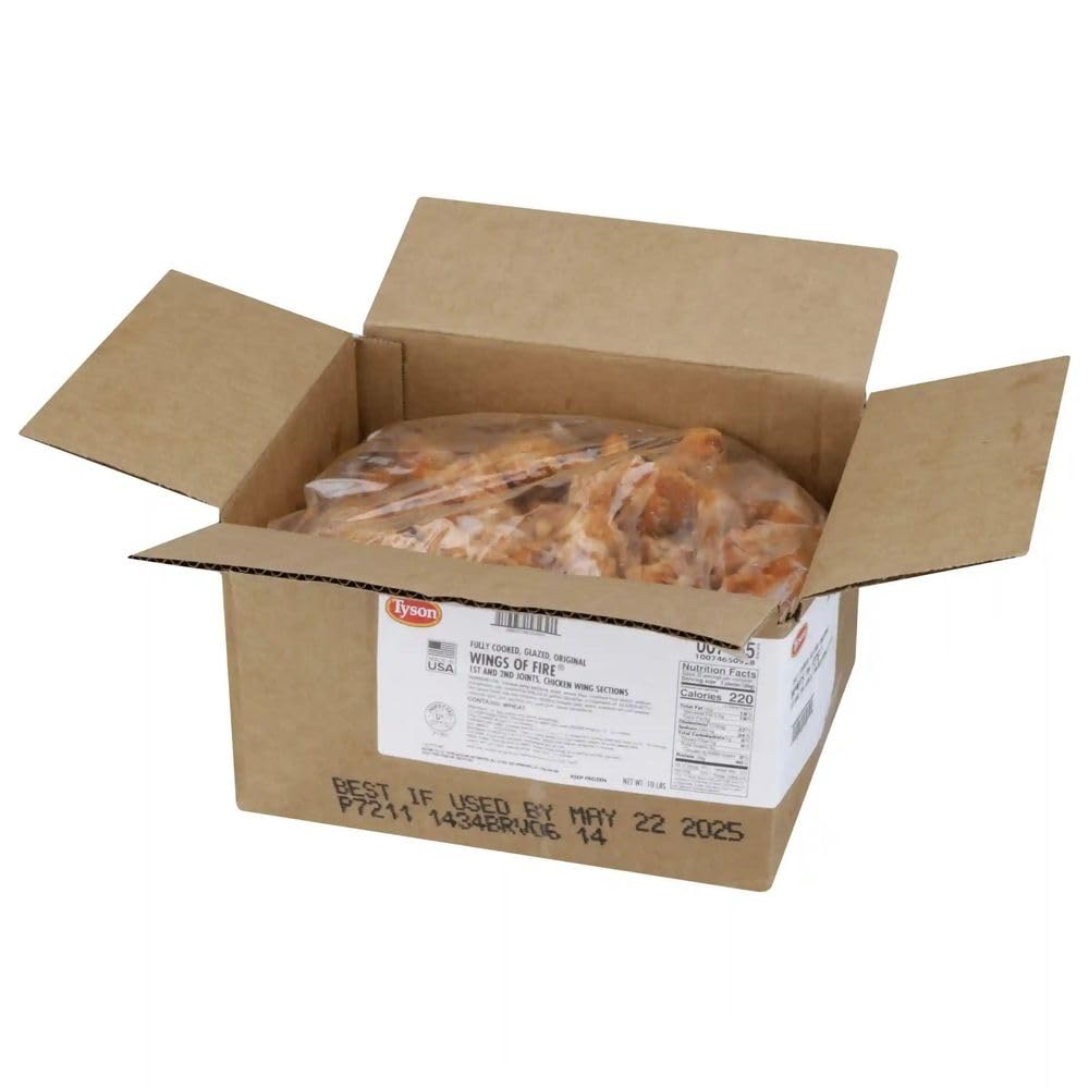 Fully Cooked Oven Baked Chicken Wing Sections by Tyson – Pack of 2