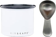 Planetary Design Airscape Stainless Steel Coffee Canister & Scoop Bundle | Dry Goods Storage
