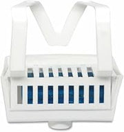 Big D Industries Non-para Toilet Bowl Block, Lasts 30 Days, Evergreen Scent, White, 12/Box