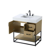 Caroline Bathroom Vanity Honey Brown by Lighting Design – Wood, Honey Brown, Model VF29232MHB