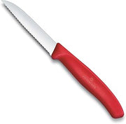 Victorinox Swiss Classic 3 in Serrated Paring Knife, Pointed Tip, Red