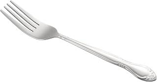 CAC Stainless Elizabeth 2023-05 Dinner Fork 7.25 inch, 18/0 Heavy Weight, Mirror, Set of 12