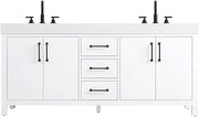Elegant Kitchen and Bath 72" Double Bathroom Vanity in White