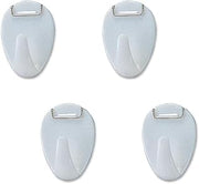 Officemate Plastic Cubicle Hooks, White, Set of 5 (30180) (Pack of 2)