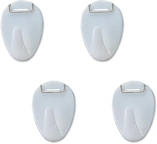 Officemate Plastic Cubicle Hooks, White, Set of 5 (30180) (Pack of 2)