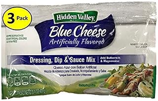 Hidden Valley Ranch Salad Dressing Mix, Blue Cheese, 3.75-Ounce Bags (Pack of 3)
