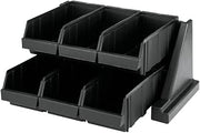 Cambro Condiment Organizer,9 1/4 in H,Black 6RS6110-1 Each