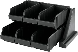 Cambro Condiment Organizer,9 1/4 in H,Black 6RS6110-1 Each
