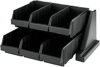 Cambro Condiment Organizer,9 1/4 in H,Black 6RS6110-1 Each