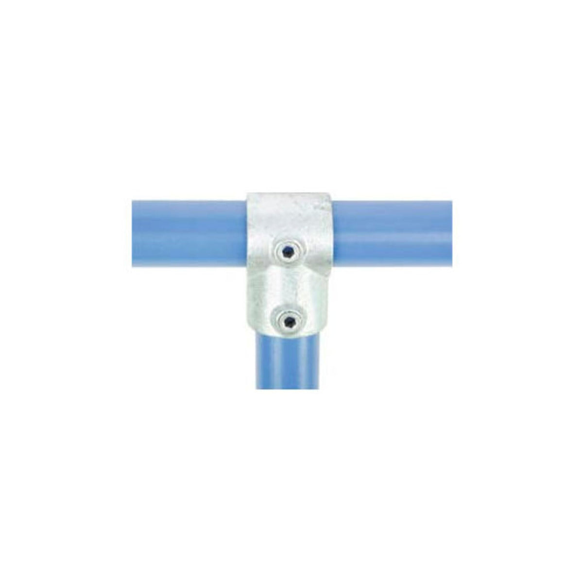 Kee Klamp Single Socket Tee by Kee Safety – 1.5"L x 2.5"W x 4"H, Galvanized Iron, Gray, Model 10-8