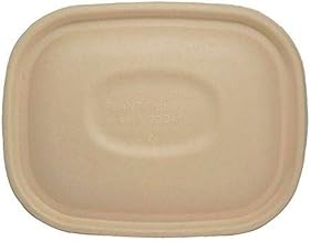 World Centric (CTL-SC-U3) Plant Fiber Lid for 20-48 Ounce Boxes, Beige 400 Per Case