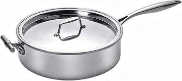 5934 Cook Buffet Collection 4 Quart Induction Chafing Dish, Round, with Lift Off Hammered Dome Lid & Long Handle
