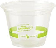 World Centric CP-CS-9Q 100% Compostable Ingeo Squat Cold Cups, 9 oz., Clear (Pack of 1000)