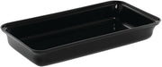 HUBERT Food Pan Made Black Acrylic- 15" L x 8" W x 2" D