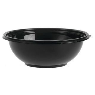 Sabert Carryout Bowl Classic 80 oz/5 lb Black Plastic - 10 1/4" Dia x 3 5/8" D by SABERT CORPORATION – 10.25 inches x 3.625 inches, 80.0 ounces, Plastic, Black, Pack of 50