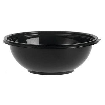 Sabert Carryout Bowl Classic 80 oz/5 lb Black Plastic - 10 1/4" Dia x 3 5/8" D by SABERT CORPORATION – 10.25 inches x 3.625 inches, 80.0 ounces, Plastic, Black, Pack of 50