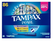 Pearl Tampons Multipack by Tampax – Cotton, Rayon, Natural rubber latex, Blue, Model 990374179