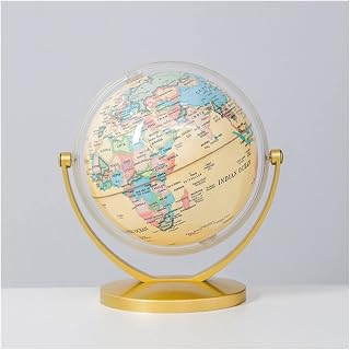 Globe, 360° Rotating Earth Geographic Retro Clear Text Marking | H 14cm