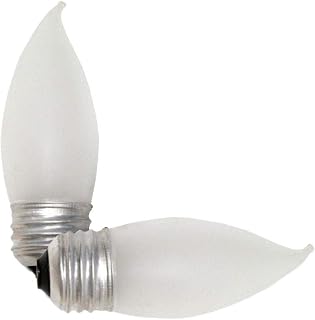 SYLVANIA 13439-25B10/F/BL/2PK 120V B10 Decor Torpedo Light Bulb