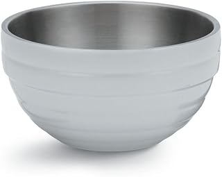 Vollrath Double Wall Round Insulated Serving Bowl (3.4-Quart, Pearl White)