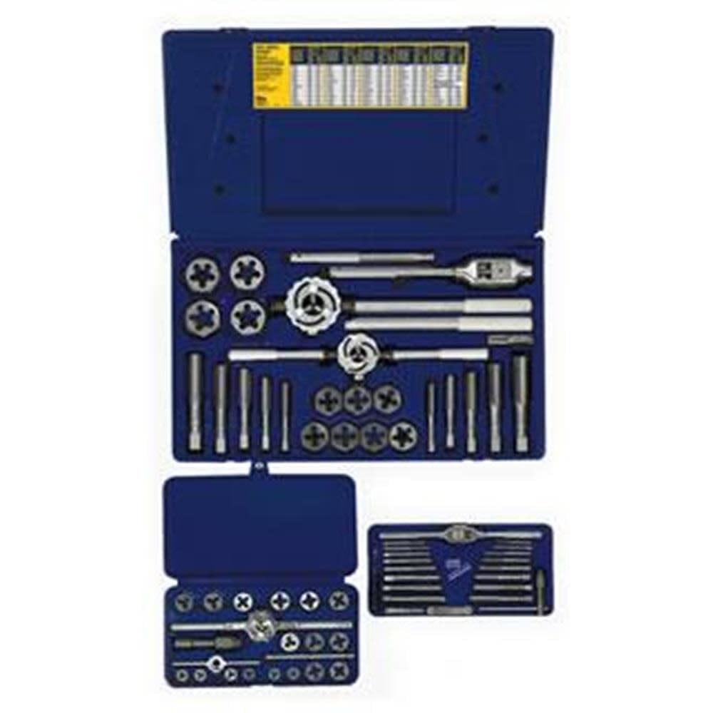 66Pc Fractional Tap and Die Set by IRWIN – Plastic, Black, Model 97606