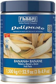 Fabbri Delipaste Banana Flavoring Compound, 3.3 lb | For Gelato, For Ice Cream, For Soft Serve, For Pastry and Confectionary, 1 Tin