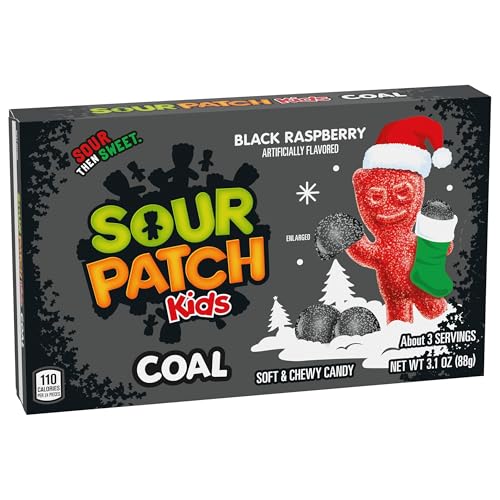 Sour Patch Kids Blue-Raspberry / 3.1 Ounce (Pack of 1) / black Gummy Candy
