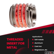 E-Z LOK 3/8"-16 IT, 9/16"-12 ET, 0.515" L / 5 / Pack of 5 Thread Locking Inserts